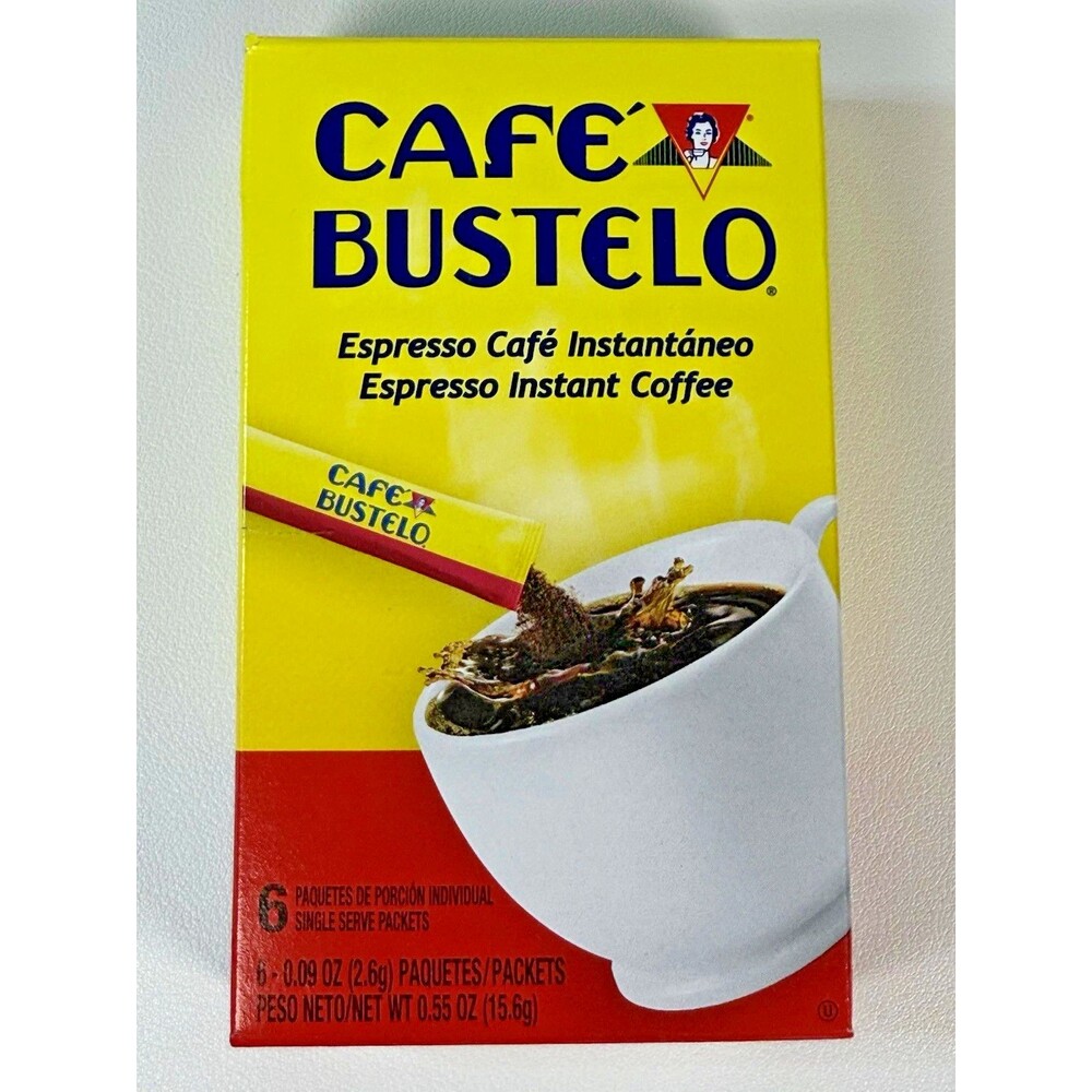 Lot Of 3 - Cafe Bustelo Instant Espresso Coffee 6 Single Serve Sticks